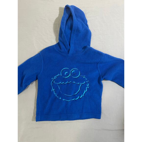 Sesame Street Cookie Monster Hooded Sweatshirt - 2T - Picture 1 of 5